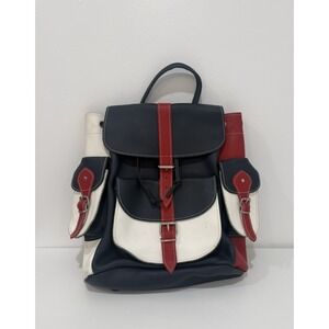 Grafea Leather Large Backpack Patriotic Color Made In England